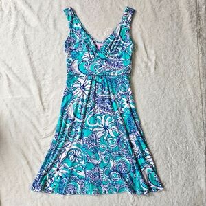 Lilly Pulitzer Shianne Jersey Knit Dress in Montauk sz S EUC